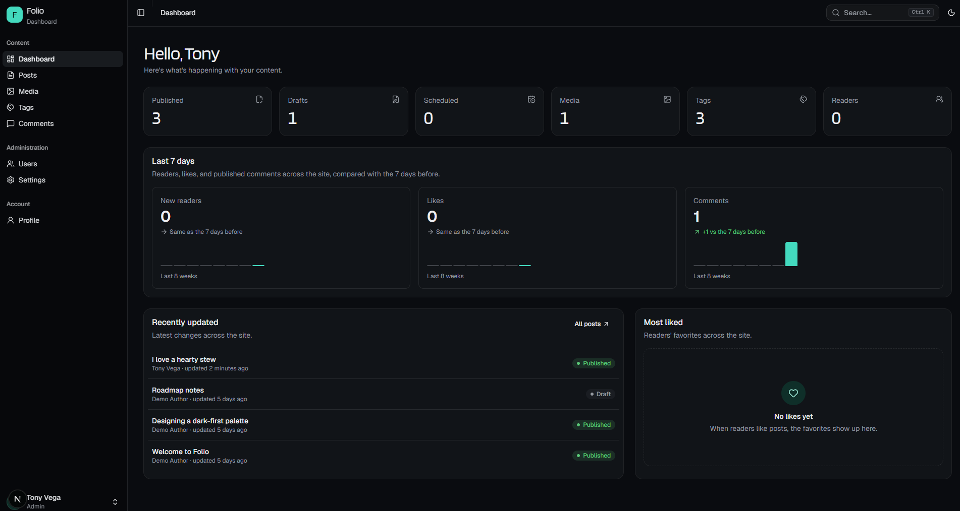 folio dash